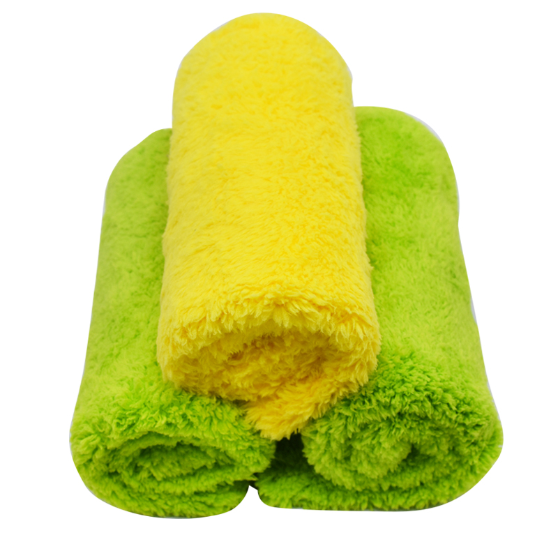 Low price for Yellow Car Towels - Edgeless Coral Fleece Cloth Car Detailing and Polishing Towel-B – Jiexu