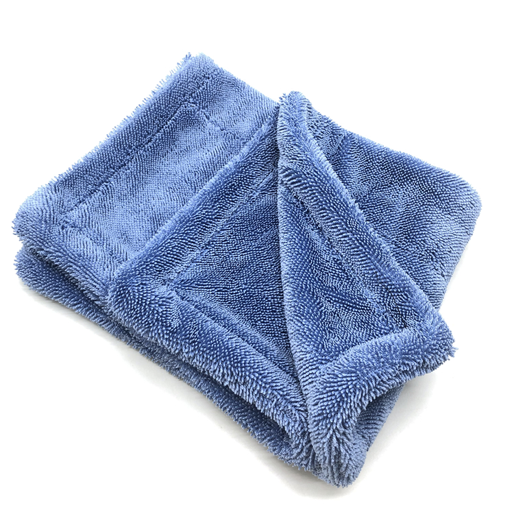 Good Quality Best Car Dry Towel - Pink Blue 1400GSM 40*40cm Double Twisted Towel Car Drying Cloth  B – Jiexu