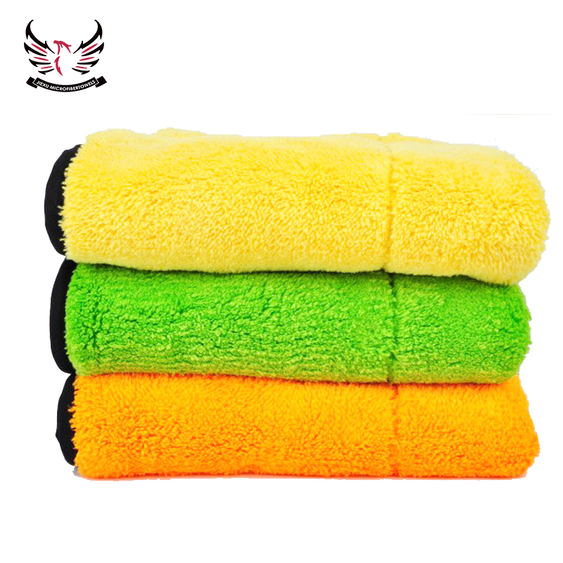 High Quality Microfiber Cleaning Towel - 800gsm double layers plush microfiber towel – Jiexu