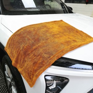 Microfiber twisted drying towel super plush microfibere car detailing towel