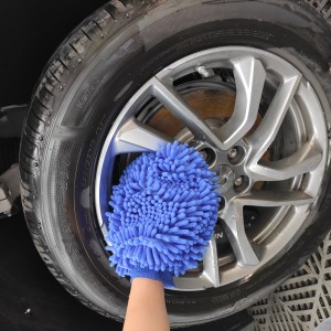 Microfiber Chenille Car Detailing Master Mitt Custom Logo Car Wash Mitt
