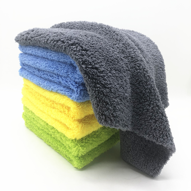 Discountable price Norwex Car Towels - Double Sides Long Piles Coral Fleece Towel Edgeless Plush Car Polishing Cloth – Jiexu