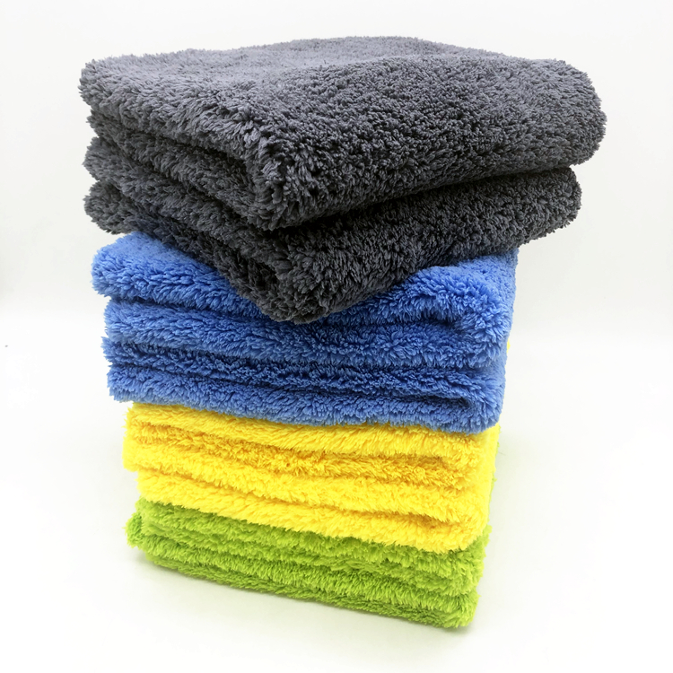 5pcs/pack Double Layer Dual Color Thick Coral Fleece Cleaning Cloth That  Can Absorb But Not Retain Oil