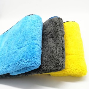 Microfiber Long Piles Coral Fleece Towel Polyester Plush Car Polishing Towel