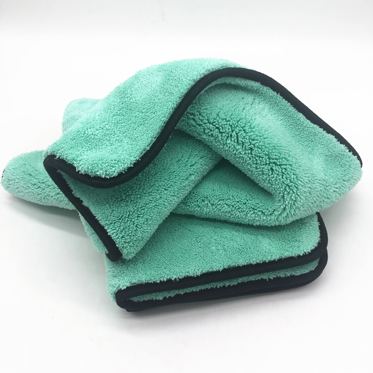 1000gsm Microfiber Long Piles Cleaning Cloth Polyester Plush Coral Fleece  Towel factory and manufacturers