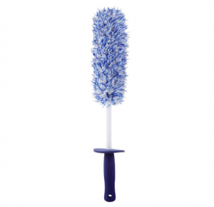 Long Handle NO METAL Microfiber Wheel Cleaning Brush with plush piles