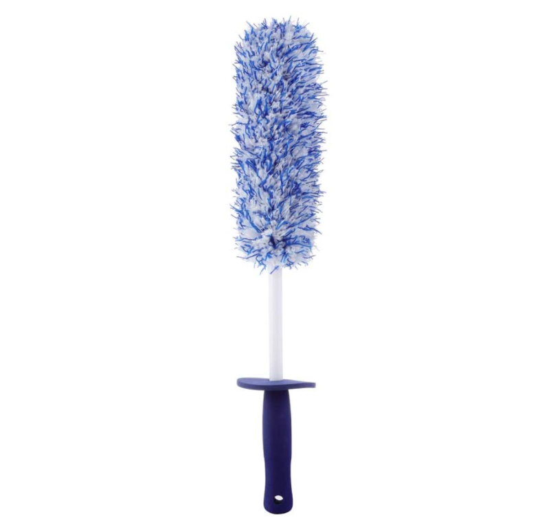 Long Handle NO METAL Microfiber Wheel Cleaning Brush with plush piles Featured Image