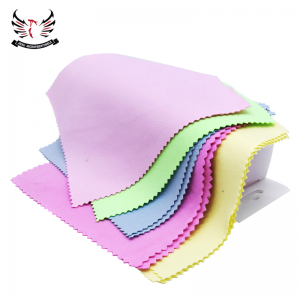 Customized Microfiber Suede Coating Towel Glass Washing Cloth-D