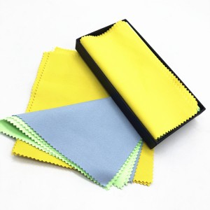 Microfiber suede towel and box set customized color car cleaning cloth