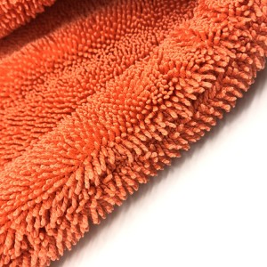 Orange Color Large Size and Quickly Drying Double Twist Loop Towel