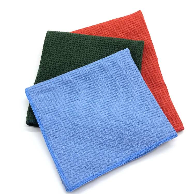 No Lint Microfiber Waffle Towel Car Window and Car Glass Cleaning Towel Featured Image