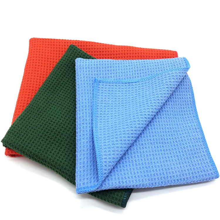2020 wholesale price Car Tea Towels - Microfiber No Lint Glass Towel and Window Cloth Microfiber Waffle Towel-B – Jiexu