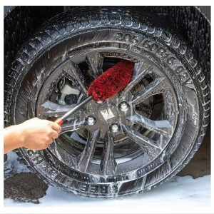 Savitljiva četka za pranje rubova automobila Četka za detaljne detalje kotača za lako čišćenje kotača-D