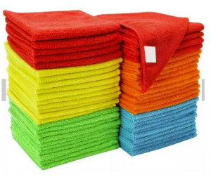 China Cheap price Microfiber Towel 40×40 - Premium Custom Print Microfiber Cleaning Cloth-D – Jiexu