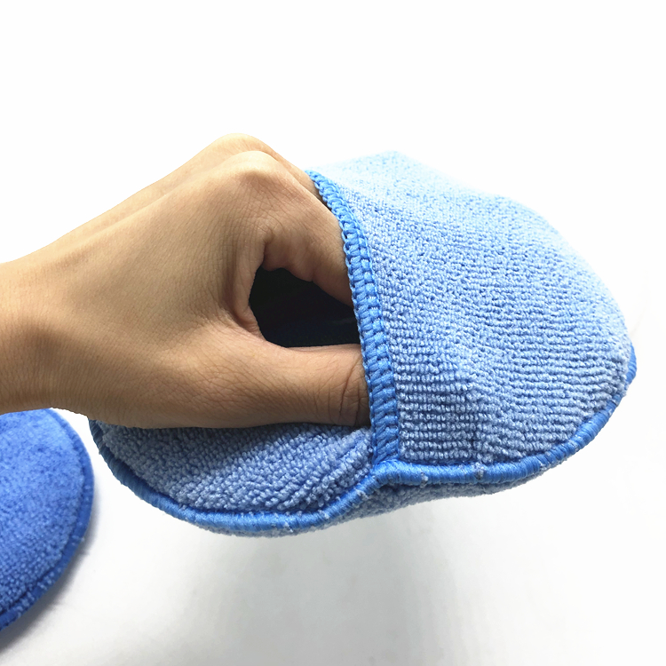Soft Wax Applicator Cleaning Pads Polish Foam Auto Care Sponge-D factory  and manufacturers