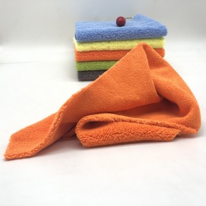 Five Colors Microfiber Car Cleaning Cloth Microfiber Long Short Piles Towel