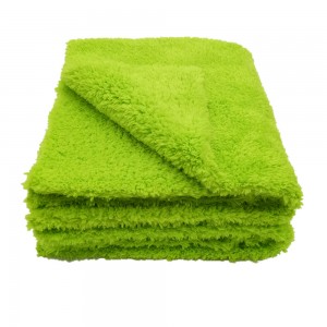 Microfiber drying towel 500GSM long pile coral fleece towel