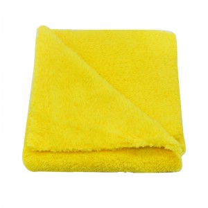 500GSM Coral Fleece Towels ඉහළ අවශෝෂණ ධාරිතාව මෘදු තුවා-E