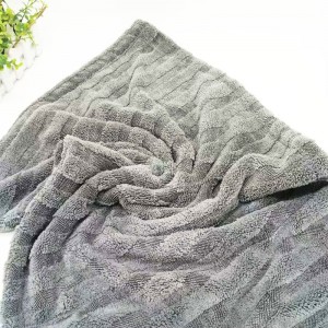 hybrid twisted drying towels, new design microfiber drying towel
