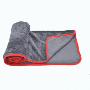 High quality microfiber twisted one layer car drying towels