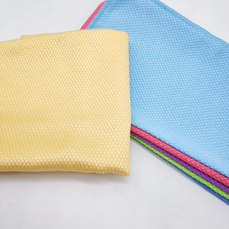 Big discounting Weave Nylon Bath Towel - Microfiber Cleaning Cloth Kitchen Dish Cloths Glass Cleaning Tools Washcloth  – Jiexu