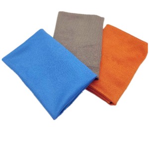 China Cheap price Car Towel Seat Covers For Grand I10 - Microfiber Orange Glass Towel Lint Free Glass Towel Glass Cleaning Cloth-E – Jiexu