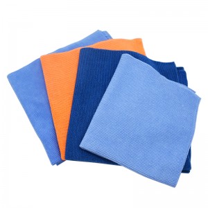 80/20  blend 360gsm orange blue green edgeless microfiber pearl towel car polishing towel