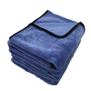 Large Size Factory Outlet Amazon 80/20 Blend Single Side Twisted Drying Towel Microfiber Towel-E