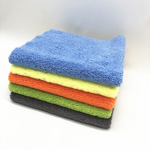 Two different side polishing towels car cleaning cloths-E