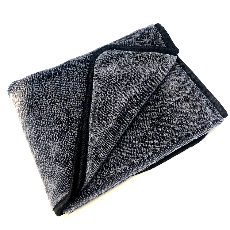 OEM China Best Car Drying Towel Nz - wholesale 620gsm single side twisted folded edge high quality car drying towels-C – Jiexu