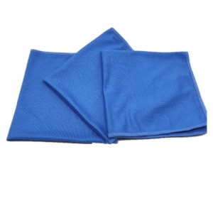 High Quality Microfiber Cloth For Glasses – 300gsm blue color microfiber car glass cleaning home cleaning towel – Jiexu