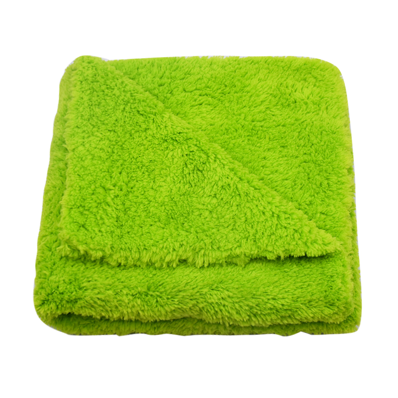 40*60cm edgeless microfiber Coral Fleece Towels car drying towel-E Featured Image