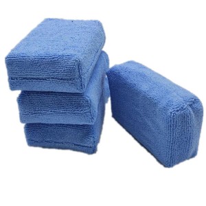 Simple Houseware Microfiber Ultra-Soft Applicator Foam, Blue sponge -C