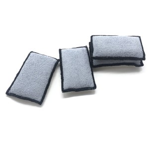 2022 New bristles+Sponge+warp fabric microfiber car wax applicator pad Interior Scrubbing Sponge-E