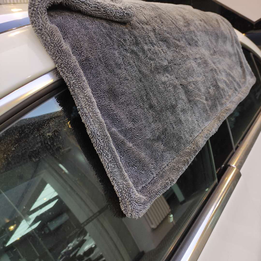 Deluxe Dual Layer Absorbent Plush Car Wash Towel 1000GSM
