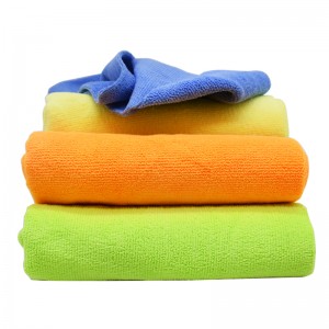 High quality and cheap microfiber warp knitted towel microfiber clean cloth-E
