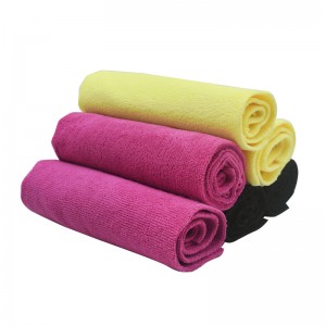 Edgeless microfiber warp knitted towel bright new color available