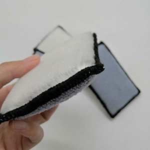 scrub sponge for car interior cleaning microfiber sponge pad