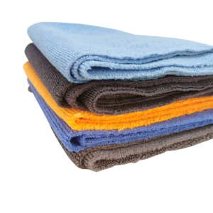 Manufacturer 40*40cm 350 Gsm Edgeless Microfiber Warp Knitted Cloth Car Detailing Towel