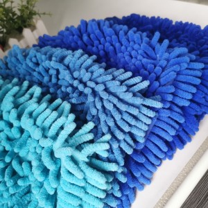 microfiber chenille mitt scratch-free wash car mitt Factory wholesale great durability and chenille cloth
