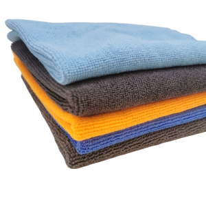 Manufacturer 40*40cm 350 Gsm Edgeless Microfiber Warp Knitted Cloth Car Detailing Towel