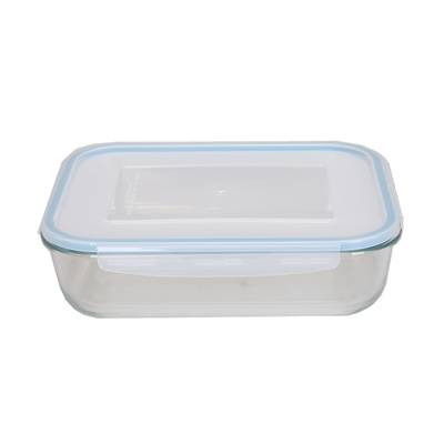 Big size borosilicate glass food storage container with BPA Free PP lid