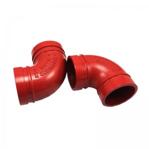 1/2 inch Ductile iron Grooved 90 degree Elbow for fire fight