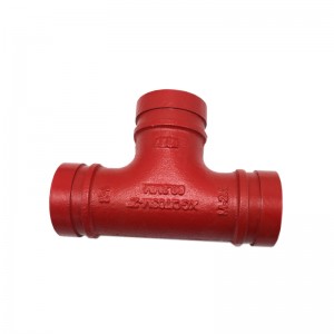 1/2 inch  Ductile iron grooved long Tee fire protection