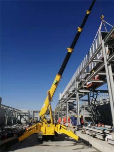 16.5m long boom spider crane strong and flexible