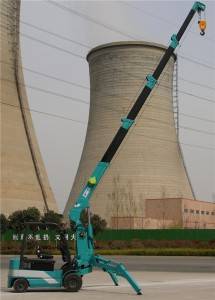 All-electric lithium battery wheeled crane