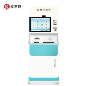 KER-DZ002A Hospital Self Service Registration Payment Kiosk na May Receipt Printer Cash Accepter