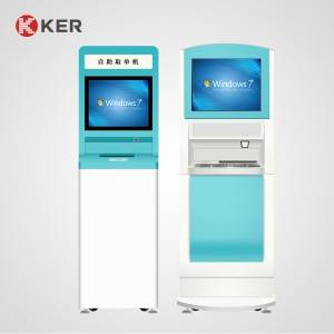KER-QD01A Self Report Printing Ecran Touch 19 Inch Hospital Self Service Kiosk