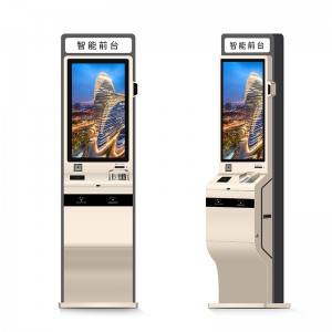 KER-TG01A 2020 نئون ڊزائين ڪيل 32 ”هوٽل چيڪ ان Kiosk