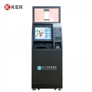 Kiosque de libre-service d'hôpital KER-DZ001A Paiement d'enregistrement tout en une machine pour le distributeur de cartes d'hôpitaux